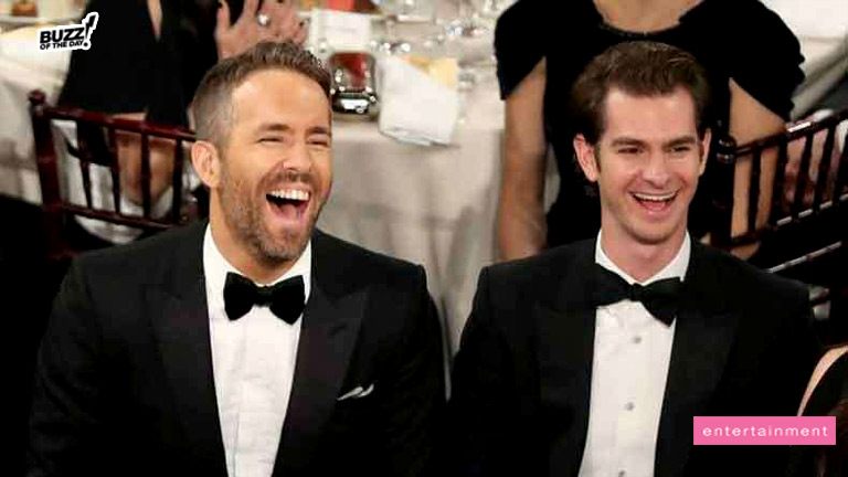 Ryan Reynolds and Andrew Garfield Caught Kissing